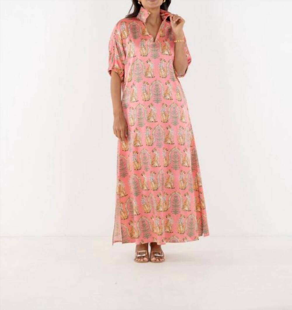 NEW EMILY MCCARTHY poppy maxi dress in coral